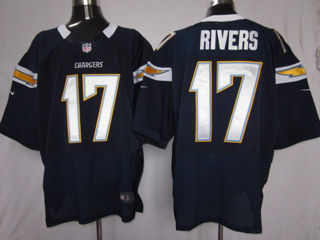 Nike Elite Jersey san diega chargers 17 rivers Dark blue color